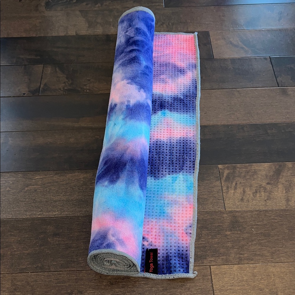 Tie-Dye Towel in Blue and Pink